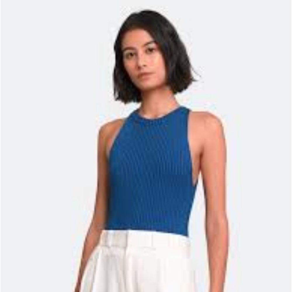 GAP stretch high neck sweater tank